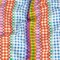 1 Yard Cotton Voile Fabric Rainbow Checkers Picnic Patisserie Print